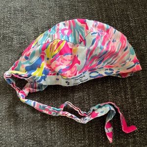 EUC Lilly Pulitzer scrub cap